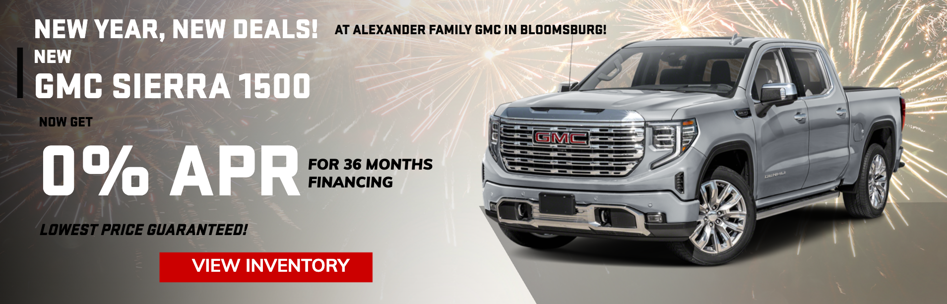 January Sierra 1500 special offers at Alexander Family GMC