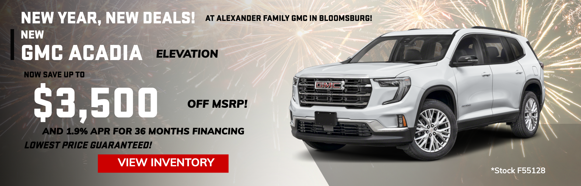 January Sierra 1500 special offers at Alexander Family GMC