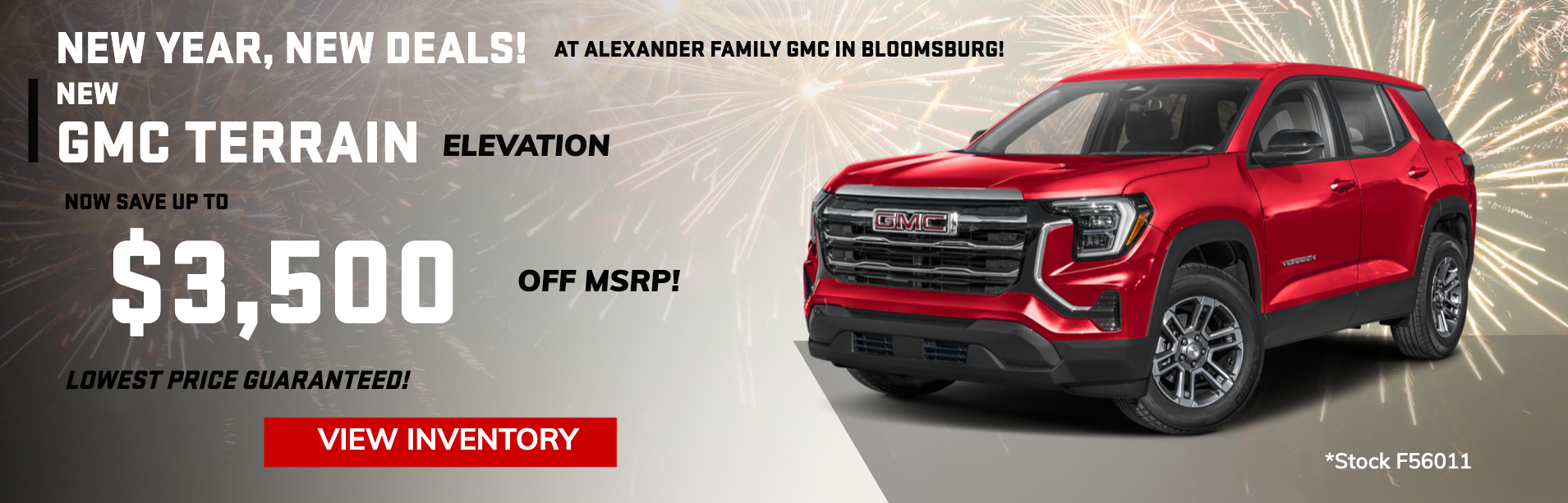 January Sierra 1500 special offers at Alexander Family GMC